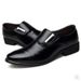 Barber Black Casual With Velvet, Men's Leather Shoes, Korean Style Trendy British Pointed Light Wedding Shoes_vogvips.com