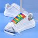 Shoe Accessoriesgradient color white shoes all match widened flat shoelace_vogvips.com