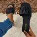 Summer For Flip Flops Flats New Pleated Korean Slippers Women Sandals Green Slip On Shoes Plus Size 35-43_vogvips.com