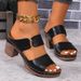 Large Size One Line Slippers Fashion Casual Slippers_vogvips.com