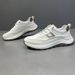 Men's Genuine Leather Forrest Gump 2025 New Trend Thick Sole Sports White Men's Versatile Casual Board Shoes_vogvips.com