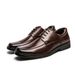 Large Size New Fashion Men's Business Formal Trendy Simple Square Toe Leather Derby Shoes_vogvips.com