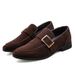 Regal Footwear Suede Shoes For Men, Slip-On Trendy Casual Leather Shoes, Spring New Loafers, Loafers With Beans_vogvips.com