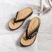 plus-size Women's Summer Outdoor Wear Herringbone Wedge Chain Sandals For Women_vogvips.com