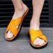 New Arrivals Italian Leather Slippers For Men Summer Hotel Beach High Quality Slip On Light Flats Male Flip Flops Big_vogvips.com