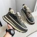 Men's Casual Sneakers Breathable Low-Top Chunky Dad Shoes Fashion Thick Sole Elevator Shoes For Walking Tennis Comfortable Round Toe_vogvips.com
