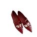 Women's Shoes Temperament Dinner ~ Pointed Double Bow Shallow Flat Mary Jane Single Shoes Women's Banquet Shoes_vogvips.com