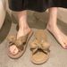 Comfortable Vacation Sandals For Women, Summer Outdoor Wear, 2026 New Model, Bowknot Fairy Style Beach Slippers_vogvips.com
