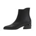 Hui Liya Women's Short 2025 Autumn Winter New Korean Pointed Toe Low Chunky Heel Side Zipper Fashion Boots For Women_vogvips.com