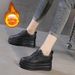 Women's Fashion Sneakers With Platform Wedge Heel, Breathable Mesh & Leather Upper, Round Toe Casual Shoes For Women Sneakers Casual Sports Shoes_vogvips.com