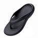 Men's Flip Flops EVA Thick Soled Slippers Summer Anti Slip Black Foot Sandals Minimalist Clip On Beach Shoes_vogvips.com
