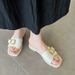 Trendy New Roman For Women, Summer Fashion, Fairy Style, 2025 French Flat-soled Commuter Sandals_vogvips.com