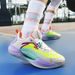 New Low-top Basketball Shoes With MD Rubber Soles, High Friction, Luminous, Suitable Men And Women, Practical Cement_vogvips.com