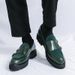 Euro Step Men's Large Size New Casual Leather Fashion Slip-On Business Formal Shoes Trendy Suede Loafers_vogvips.com