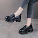 Top Layer Cowhide Loafers Spring And Autumn New Genuine Casual Women S Platform Thick Sole Single Versatile Small_vogvips.com