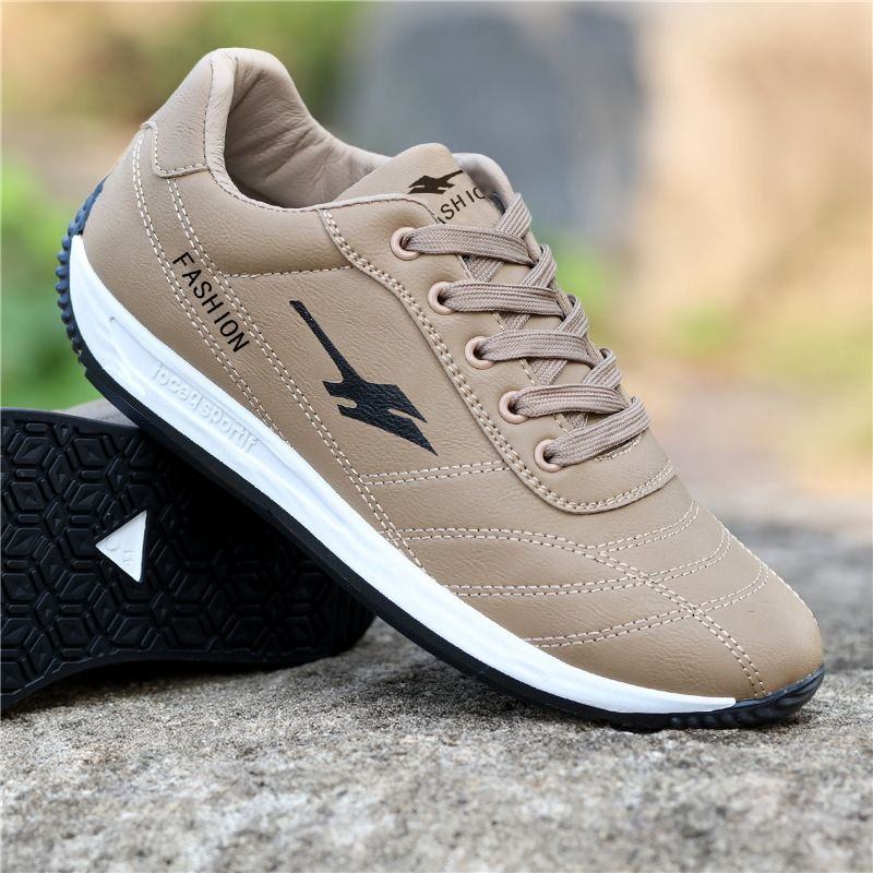 Outdoor Sports Shoes Men Casual White Shoes Men's Shoes Thick Soled Shoes Trendy Youth Fashion Travel Shoes_vogvips.com