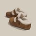 Versatile Outdoor Thick-Soled Height-Increasing 6cm Fleece-Lined Closed-Toe Mules For Women 2025 Winter New Lazy Retro_vogvips.com