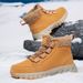 Snow Boots Men's Velvet Warm High-top Martin Boots Men's Thick-soled Cold-resistant Northeast Large Cotton Shoes_vogvips.com