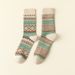 Men's Dress Cotton Socks, 3 Pairs, Breathable And Sweat-Absorbing, Funky Colorful Pattern Crew Socks_vogvips.com