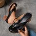 New Oversized Clip On High-heeled Fashionable Sandals With Thick Heels For Women_vogvips.com
