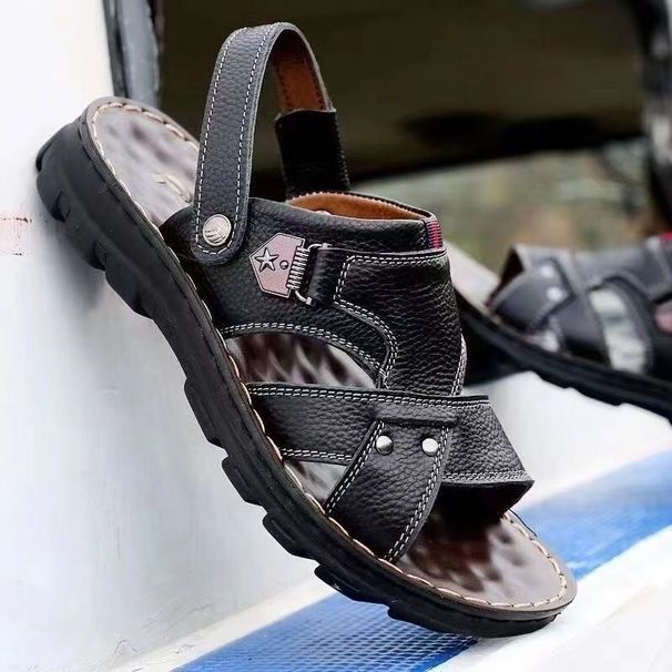 Men's Shoes Summer Sandals Men Soft Bottom Men Non Slip Slippers Men Casual Dual Purpose Beach_vogvips.com