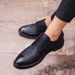 2024 Summer Business Black Casual Fashion Formal Korean Style Breathable Trendy Leather Men's Shoes_vogvips.com