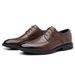 Men’s Soft Wrinkle Cowhide Derby Dress Shoes, Gradient Brown Comfort Business Leather Shoes_vogvips.com