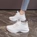 Women's Flyknit Sneakers 2024 - Breathable Running Shoes With Thick Sole For Casual & Sports, Lightweight Platform Shoes For Women_vogvips.com