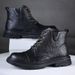 Martin Boots Shoes Men's Platform Big Head Derby Shoes Short Boots Leather Boots_vogvips.com