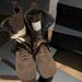 Women Boxing Boots Instant Dispatch~ Height-Increasing Martin For Women, Lace-Up Slimming Boxing Short Boots, Versatile Canvas Boots_vogvips.com