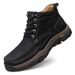 Casual Large Size Men's Leather Shoes Platform Wear-resistant Mountaineering Men's Shoes_vogvips.com