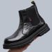 European Warm Series Winter New Martin Trendy Genuine Leather British Style Fleece-Lined Warm Work Thick-Soled Boots For Men_vogvips.com