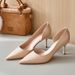2025 Spring And Autumn New Sexy Side-Cut Out Shoes, Internet Celebrity French Style High Heels, Women's Elegant Black_vogvips.com