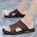 QZHSMY Summer Breathable Leather Shoes Man Outdoor Men Antiskid Beach Sandals Casual Sneakers_vogvips.com