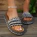 Ethnic Style Thick-Soled For Women, And Large Size Slippers, One-Strap Beach_vogvips.com