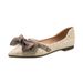 Autumn For 2024 New Soft Sole Single Spring Flat Pointed Toe Boat Large Loafers Internet Celebrity Women Shoes Size 41_vogvips.com