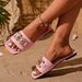 2026 Summer New Large Size Flat Sandals Women, Fashionable Casual Metal Buckle Slippers For Outdoor Wear_vogvips.com