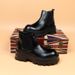 Voyage Thick-Soled Height-Increasing Derby For Men, Martin Winter Warm Short Boots, Genuine Leather Motorcycle Boots_vogvips.com