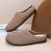 2025 Summer New Mesh Flat Soft Sole Comfortable Slip-On Fashion Versatile Breathable Half Slippers_vogvips.com