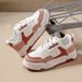 Women's New Style Chunky White Sneakers For Women - Versatile Casual Shoes For Students (Spring Collection, 1618)_vogvips.com