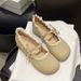 French Mary Jane Shoes 2026 Spring And Autumn New Retro Gentle Temperament With Skirt Thick Heel Light Mouth Single Shoes Women's Shoes_vogvips.com