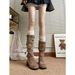 British Style Over-the-Knee Chunky Heel Long For Women 2024 New Summer Versatile Height Increasing Slimming Riding Boots_vogvips.com