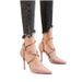 Sexy Pointed Toe High Heels 2025 Spring New Fashion Cross Strap Single Suede Stiletto Shallow Mouth Women's Shoes_vogvips.com