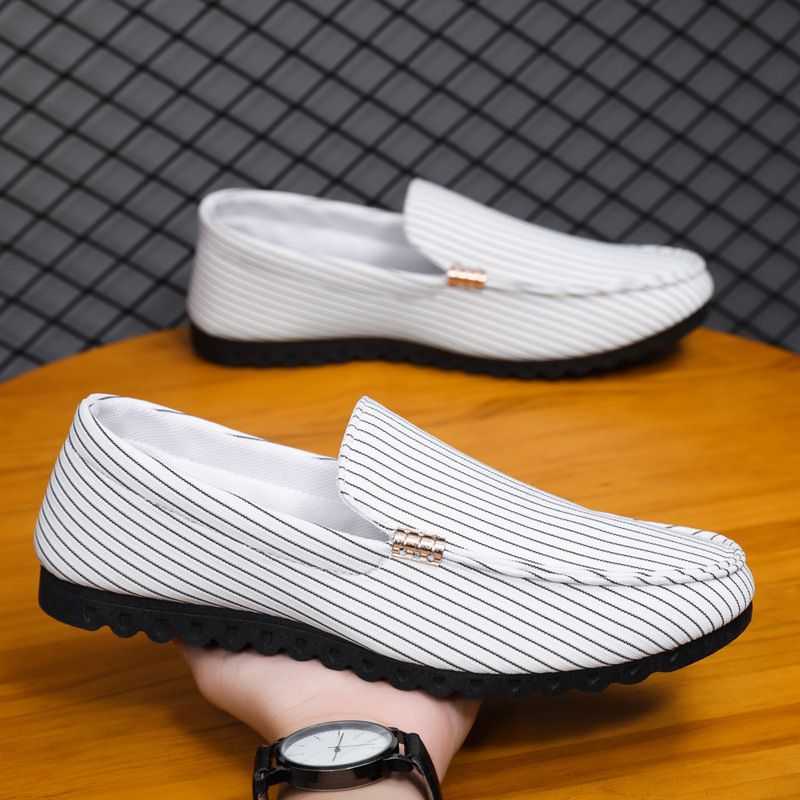 Men’s Shoes New Autumn Shoes For Men Trendy Men's Casual Shoes Fashionable And Versatile Toe Shoes Breathable Canvas Shoes For Men_vogvips.com