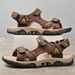 Large Sandals Men In Summer, Suitable For Outdoor Driving, Men's Sports And Leisure, Rubber Soft Soled Beach Shoes_vogvips.com