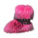 2025 New Fashion Hot Girl Plush Snow Mid-Calf Fur Cross Strap Warm Furry Boots_vogvips.com