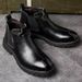 European Warm Series Men's High-top Genuine Soft Winter New Martin Fashion Work Casual Leather Boots Trendy Shoes For Men_vogvips.com