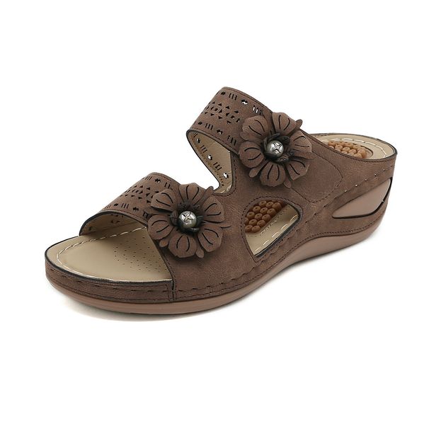 New Style Sandals Beach Outdoor Leisure Large Size Sandals Wedge Heel Slippers_vogvips.com