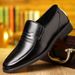 Men's Slip-On Dress Shoes Breathable Comfort Loafers For Business Casual_vogvips.com