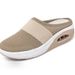Women Breathable Casual Mesh Slip Walking Shoes For Outdoor Indoor Slip On Ladies Shoes_vogvips.com